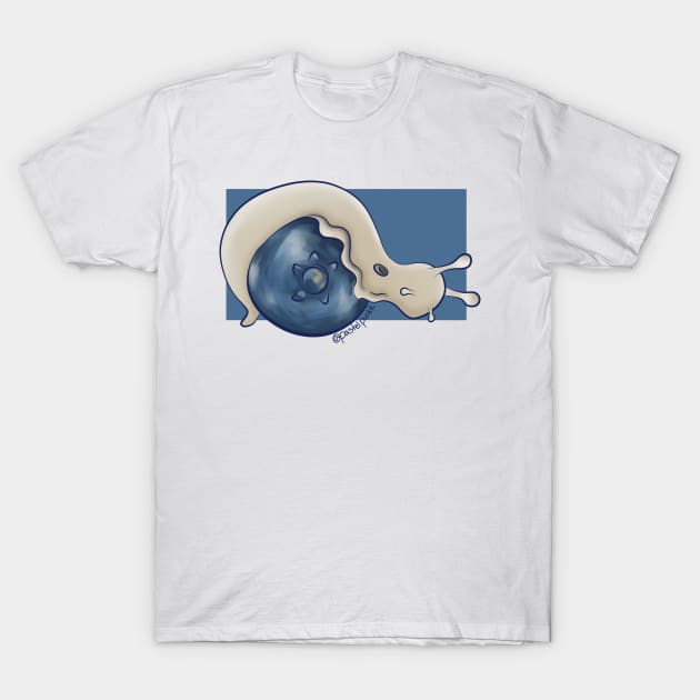 Blueberry Slug 1 T-Shirt by Pastel.Punkk